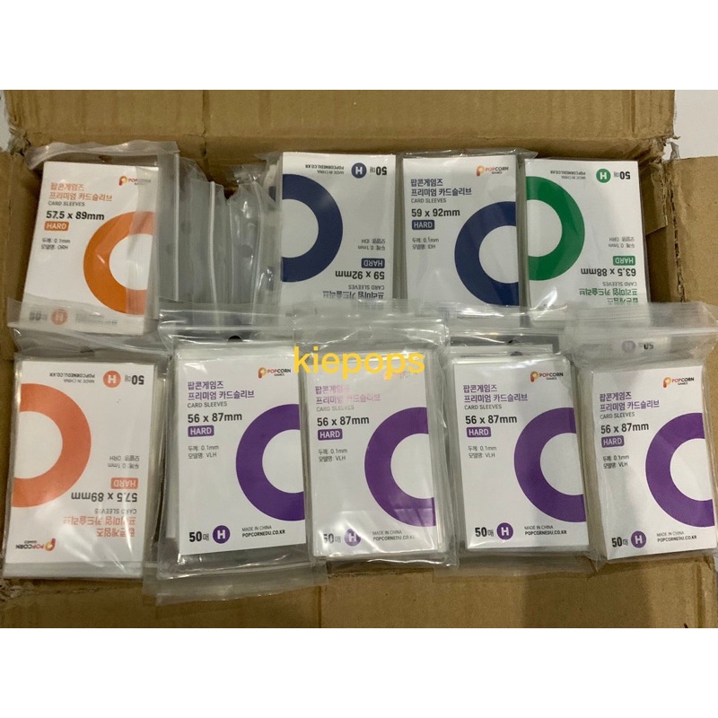 HARD Innersleeve Popcorn (sleeve pc) 56 x 87 mm & 57,5 x 89 mm & 59 x 92 mm & 63,5 x 88 mm