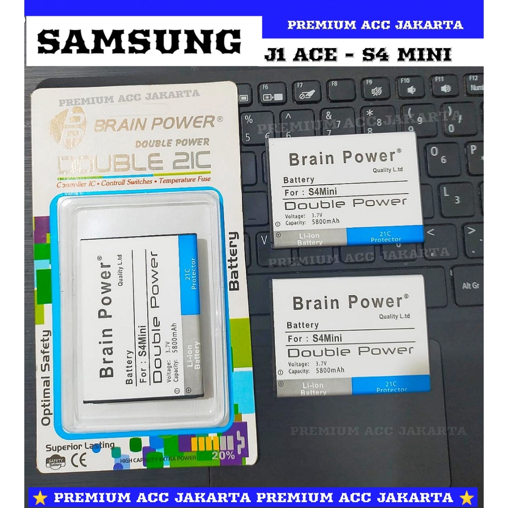 Battery Baterai Batre Samsung J1 Ace 4 Pin / Batre Samsung S4 Mini Double Power 2IC