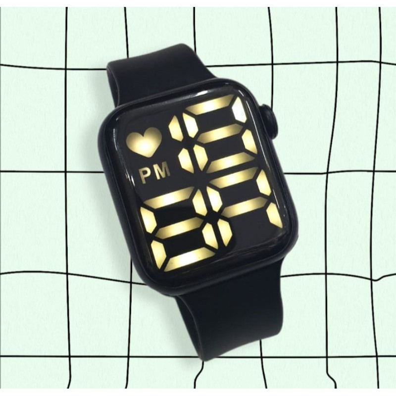 (COD) JAM PRIA WANITA LED ANTI AIR