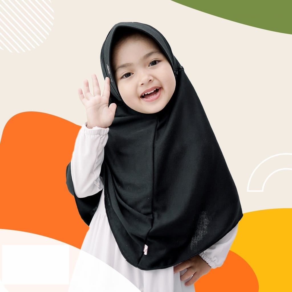 JILBAB KERUDUNG ANAK ASTRI  SERUT PINGGIR (ORIGINAL)  / Jilbab Hijab Krudung Anak Sekolah Instan Ser