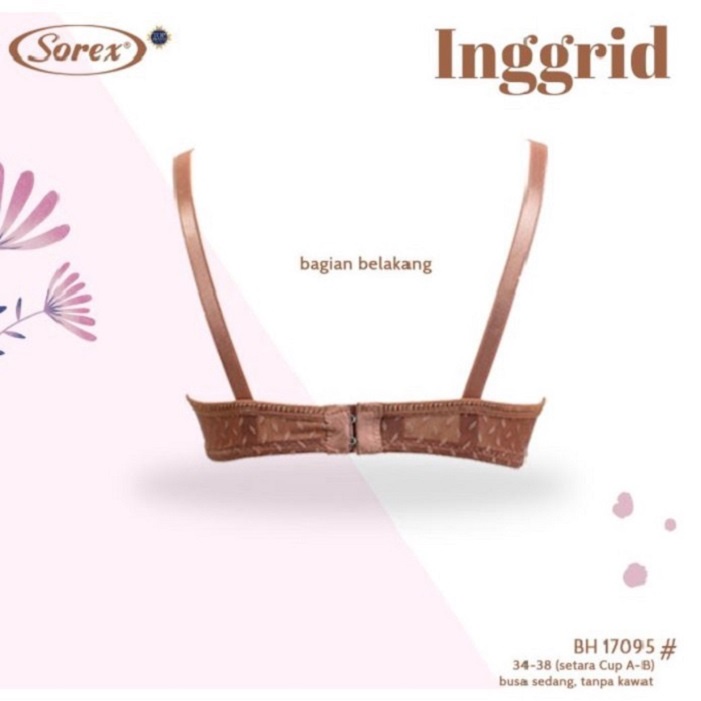 SOREX BRA / BH BUSA 17095 INGGRID  ORIGINAL TANPA KAWAT KAIT 2 HARIAN CUP KECIL MODEL HARGA GROSIR