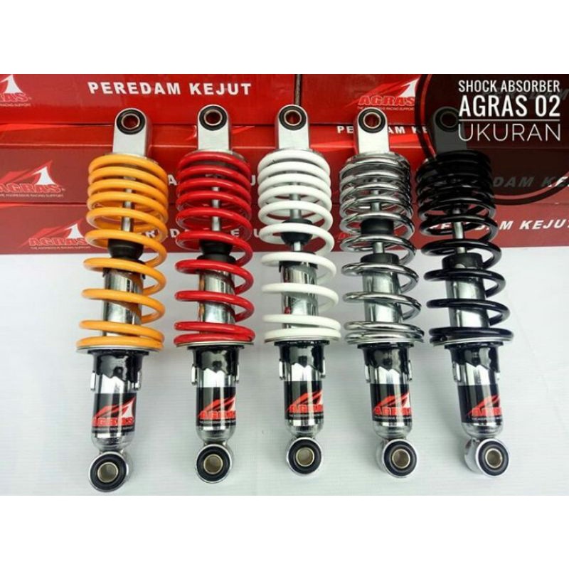 SHOCK BREAKER SUPRA REVO JUPITER VEGA 280, 320, 340 MM KOMBINASI CHROME (CB-015)