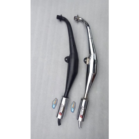 knalpot standar racing fiz r full crom by c'minx