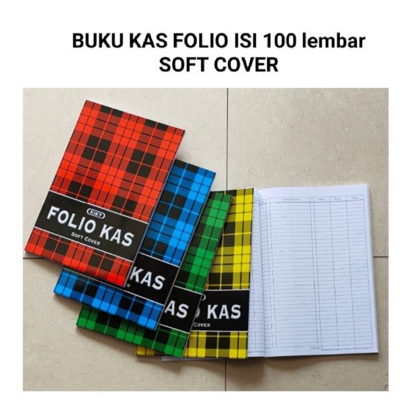

Buku Kas Folio Kiky 3 Colom Soft Cover Isi 100 Lembar