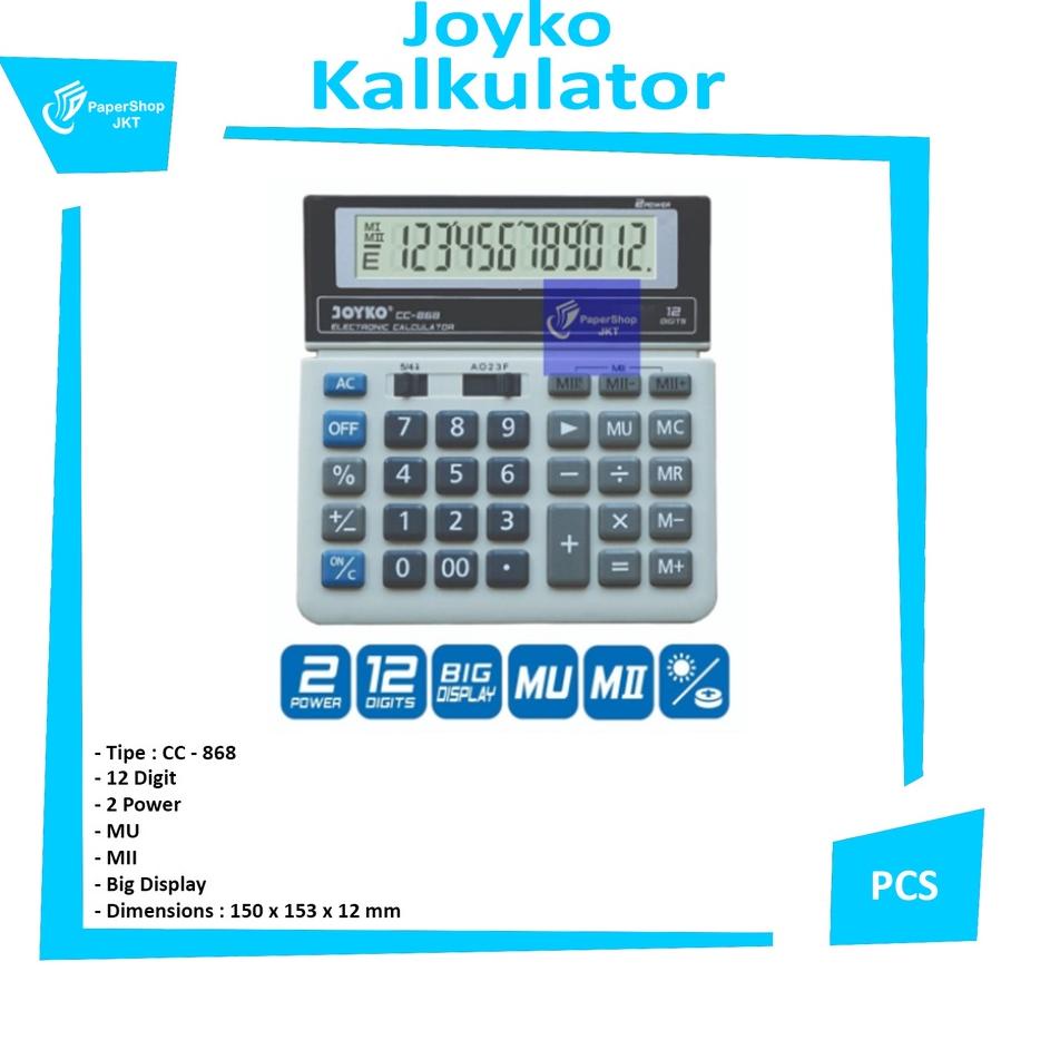 

Recomend Kalkulator 12 Digits Joyko CC-868 ,