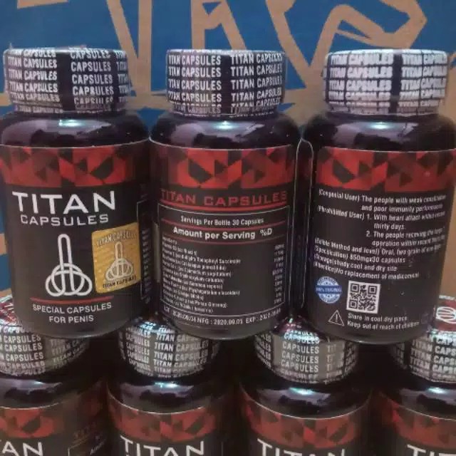 Titan Capsul Original Obat Pembesar Kelamin Pria Herbal Aman Tanpa Efek Samping Terbukti Ampuh!!