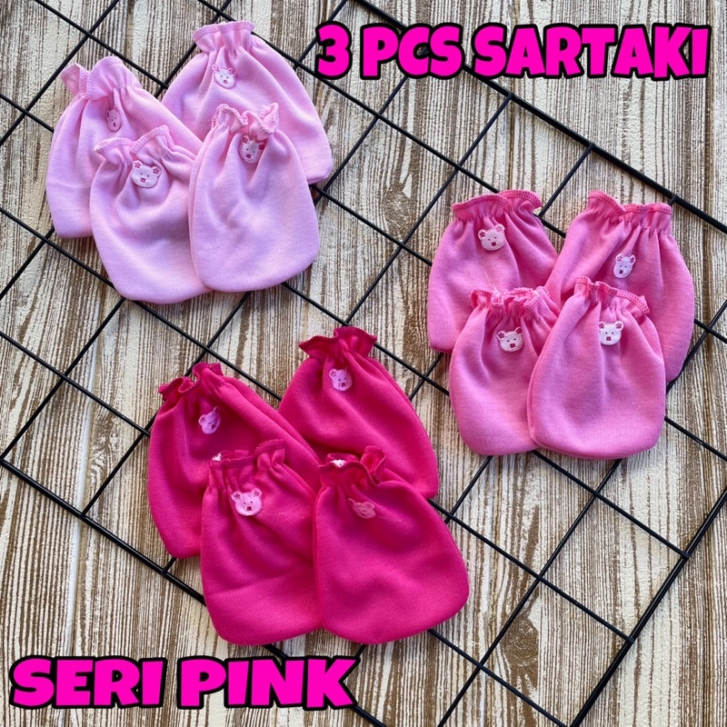 3 PCS Sarung Tangan Sarung Kaki Sartaki Bayi Sarung Tangan Bayi DNW BABY