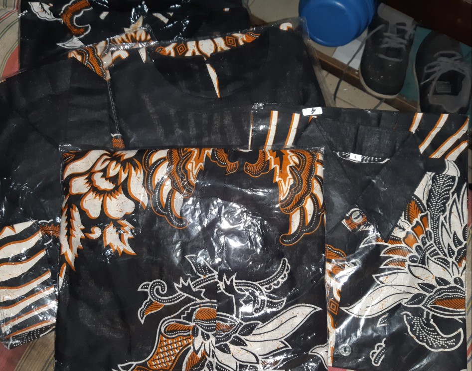 Batik Couple Keluarga Sania Ruffle Ori Ndoro Jowi Dnt Sarimbit Batik Halus Motif Ayam