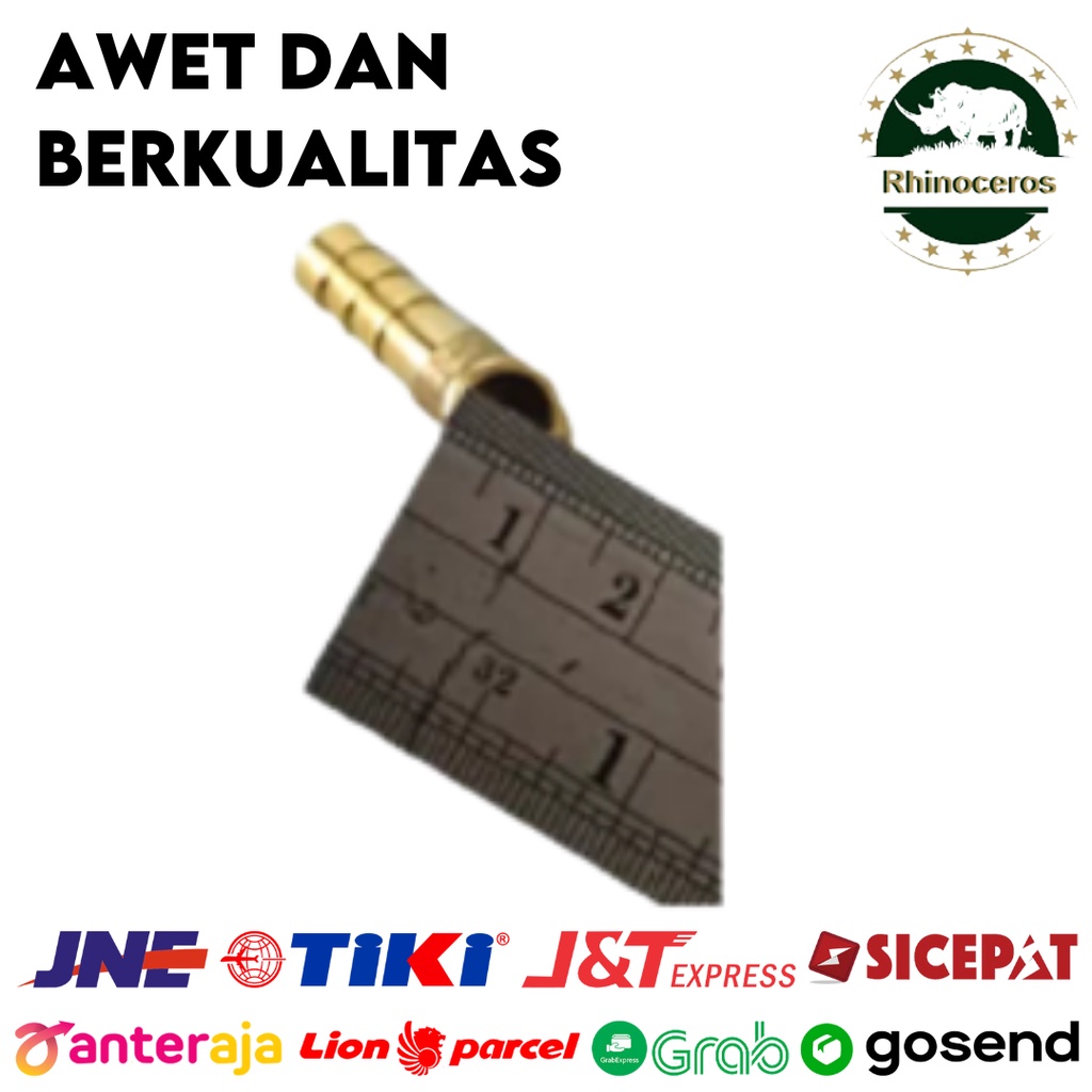 Sambungan Selang Kuningan Y Kompresor 5/16Inch Neple 3 Cabang 8mm