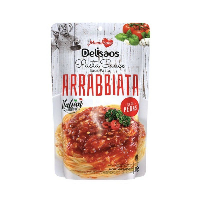 

MamaSuka Delisaos Saus Pasta Spicy Arrabiata 315 gr