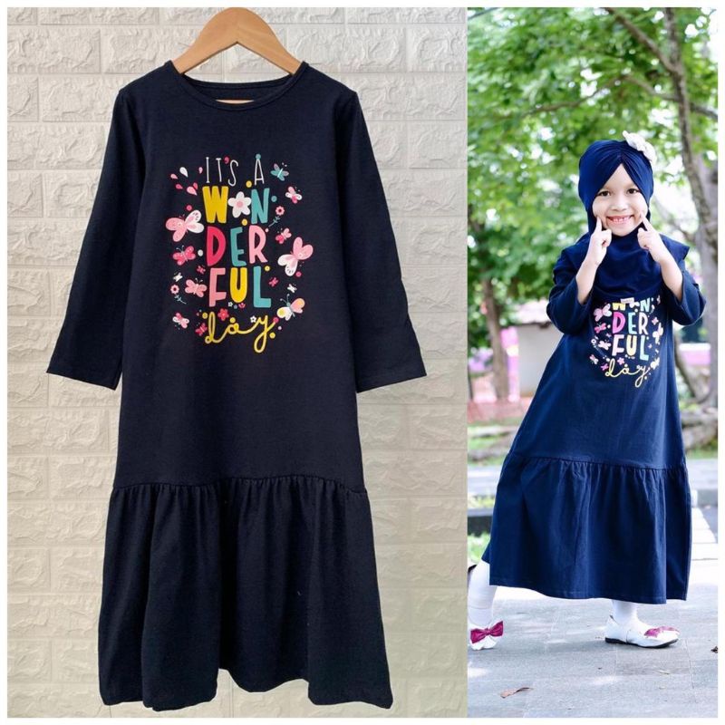 PROMOSI GAMIS ANAK TERBARU/GAMIS ANAK KAOS/GAMIS TERBARU ANAK ANAK