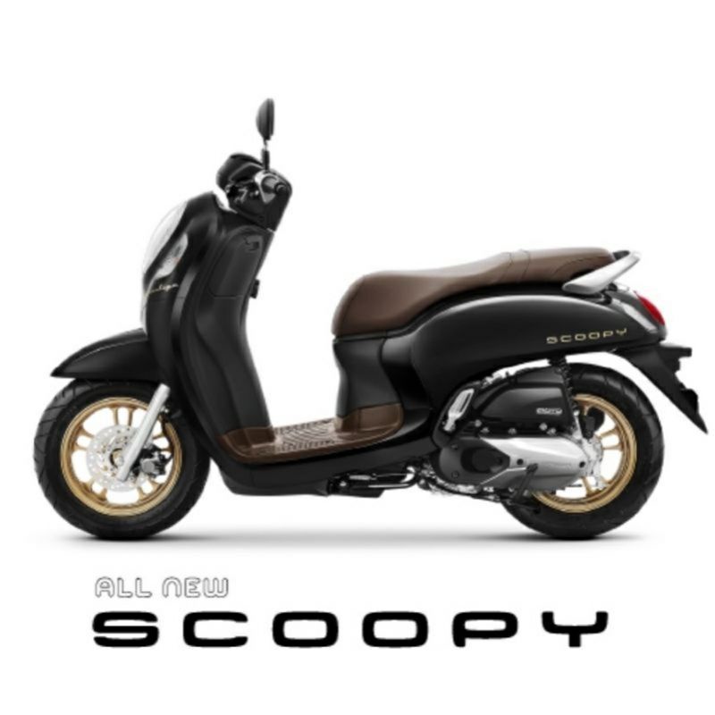 Lid L pocket tutup charger dek kunci kiri scoopy esp new 2020 2021 K2F hitam doff