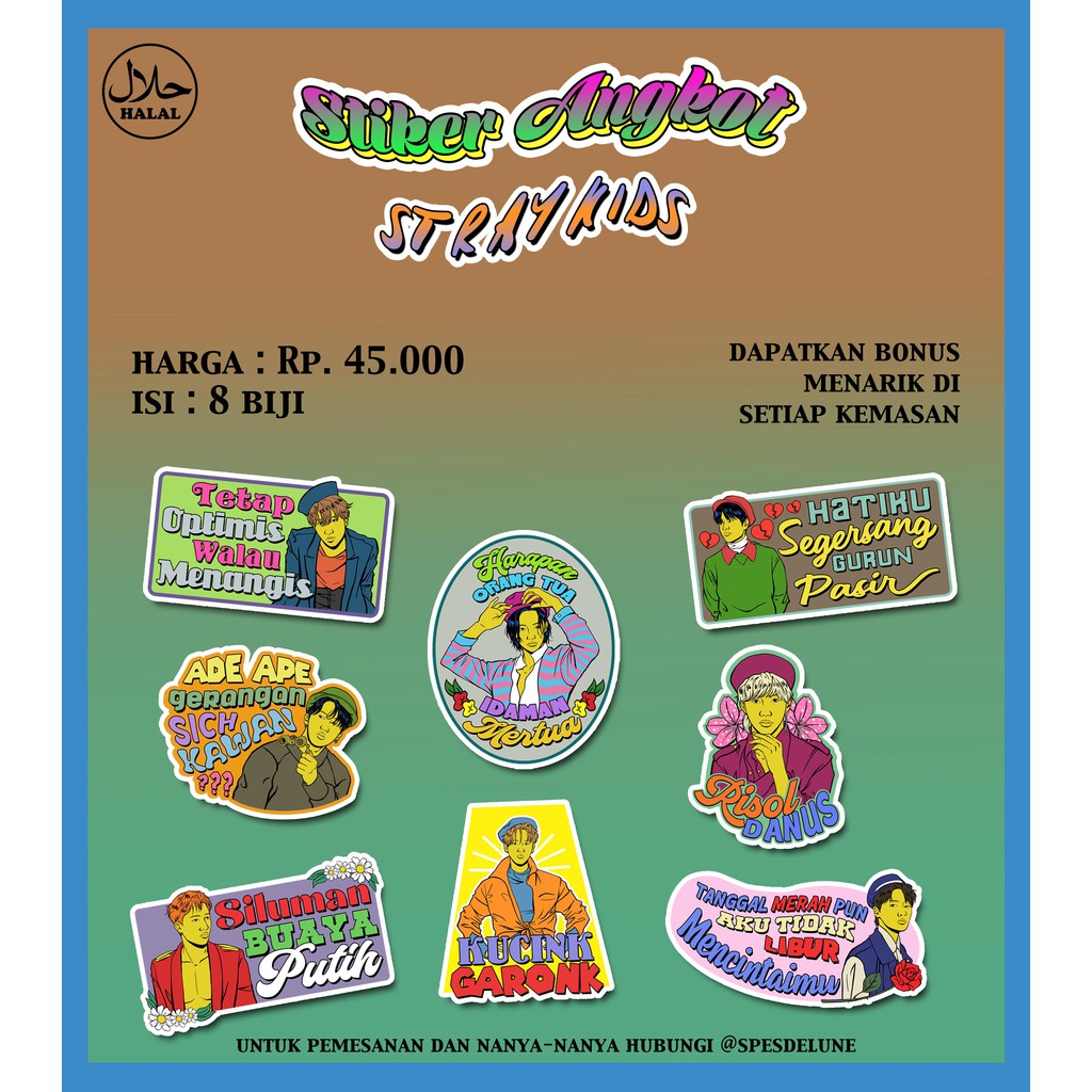 

[CLEARANCE SALE] Stiker Angkot Stray Kids