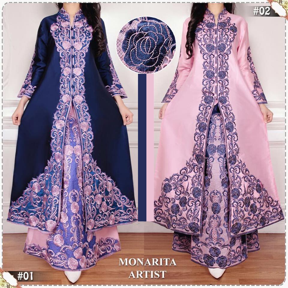 KEBAYA SET Monarita Artis Pink Muda