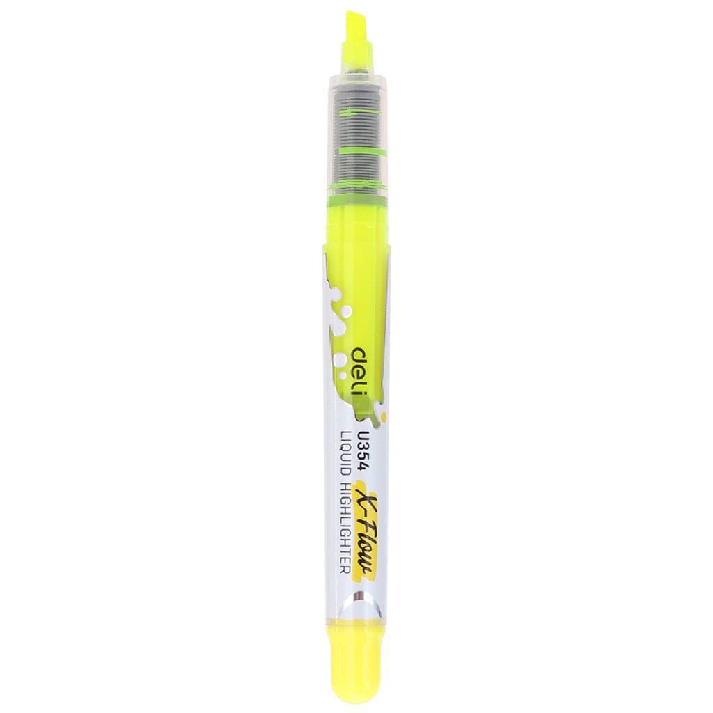 TGM - Deli Highlighter Cair Tip 1-5mm Warna Kuning cepat kering dan tidak beracun EU35470