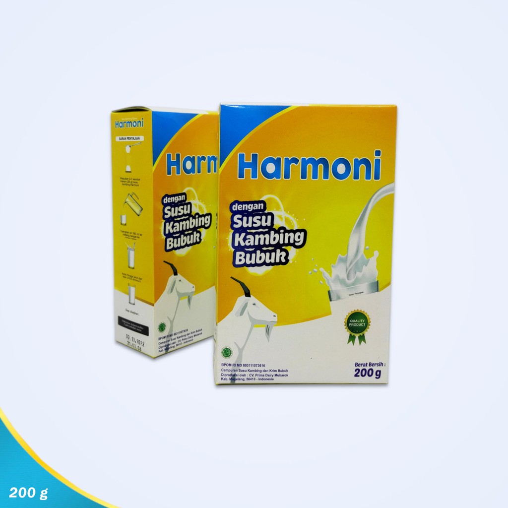 

Susu Kambing Etawa Harmoni - Susu Kambing Bubuk Harmoni 200 gr