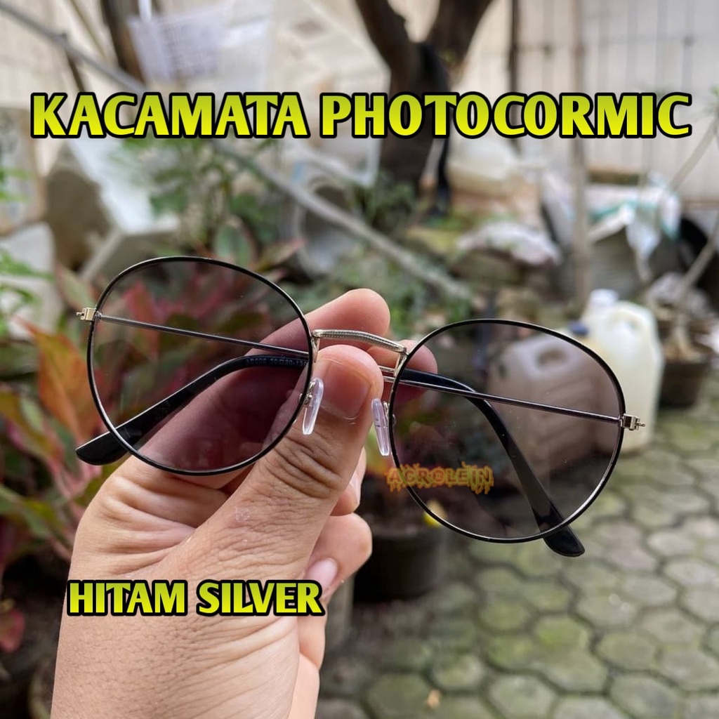 [TERMURAH] Kacamata Photocromic Korea / Anti Radiasi 2 In 1 Potokromik Photochromic Pria Wanita Fotocromic Potocromic