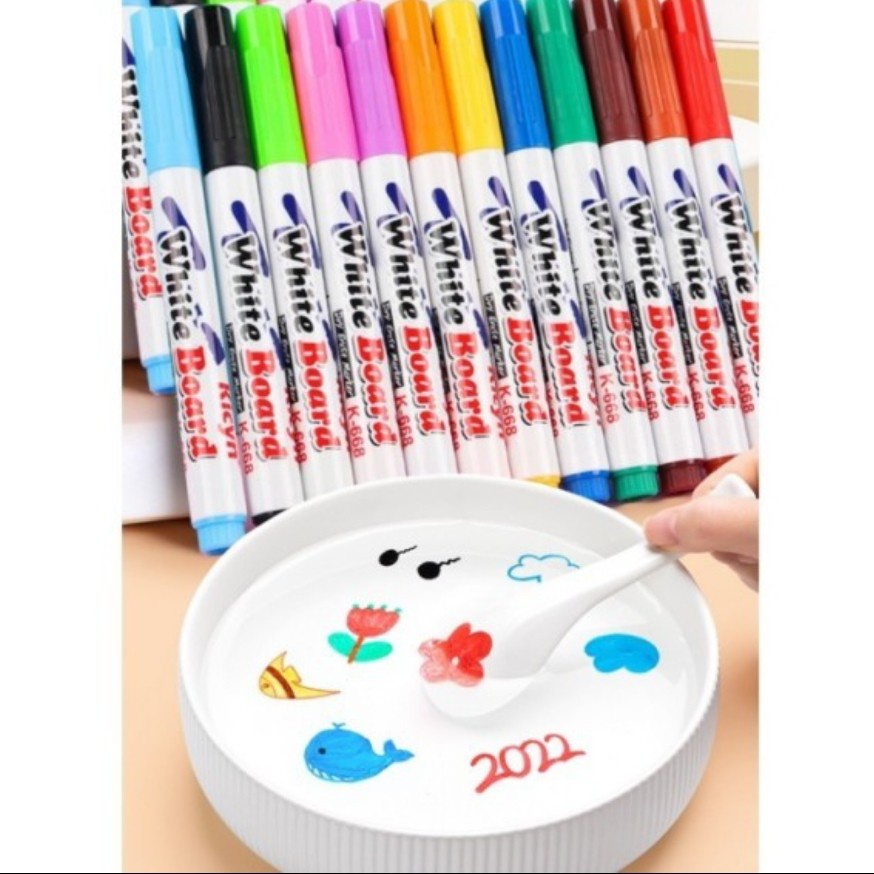 CEV COD Magical Whiteboard Colorful Marker Water Floating Spidol Mengapung Air