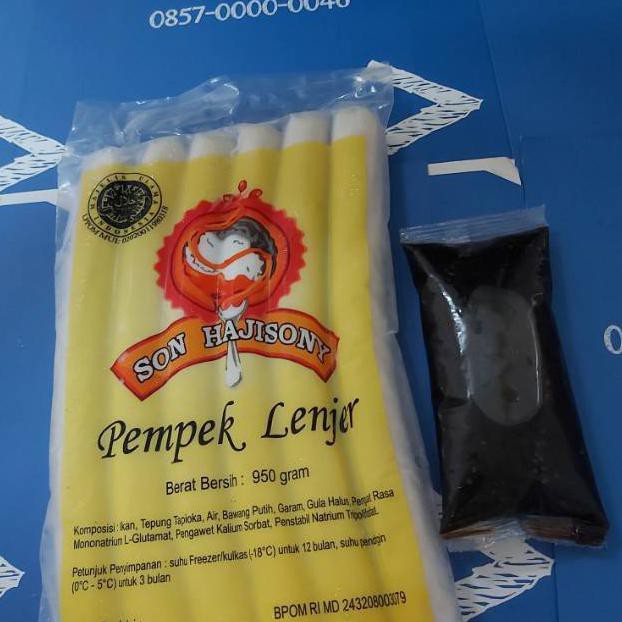 

{BISA COD} Pempek Lenjer Super Sony + Cuko Plastik 250ml Empek Soni Mpek Son Haji Lampung TERBAIK