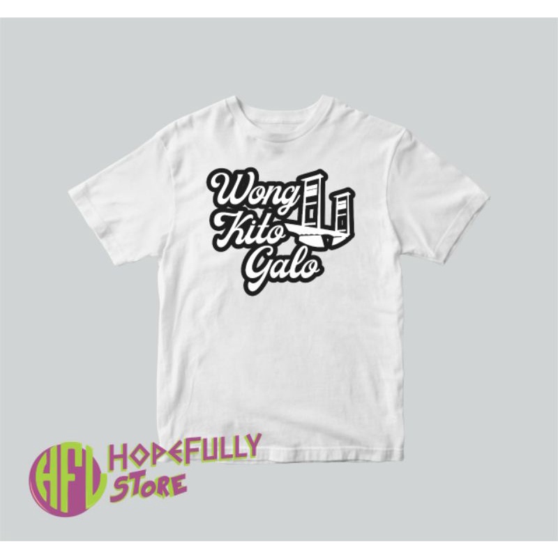 kaos wong Kito Galo /kaos palembang terlaris