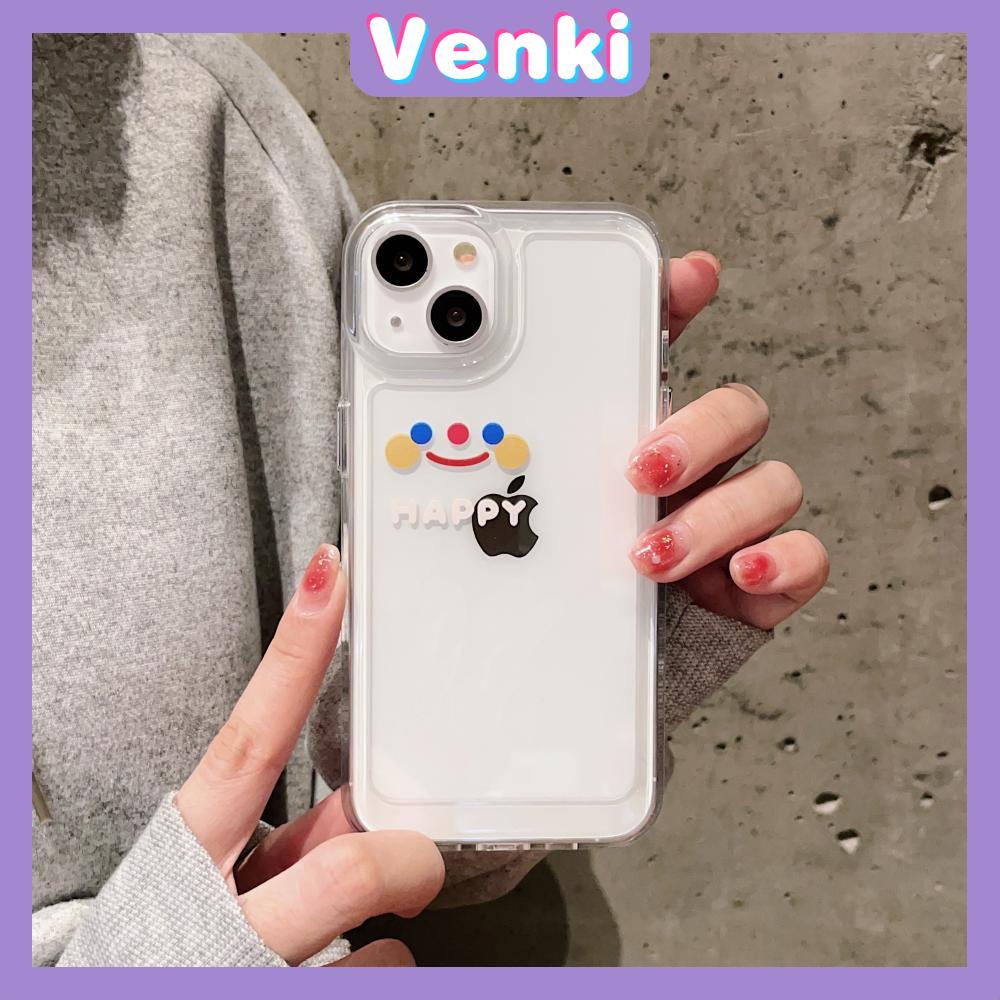 iPhone Case Clear Case Soft Thick TPU Shockproof Super Transparent Protection Camera Plating Button Cute Smiley Simple For iPhone 13 Pro Max iPhone 12 Pro Max iPhone 11 iPhone7Plus