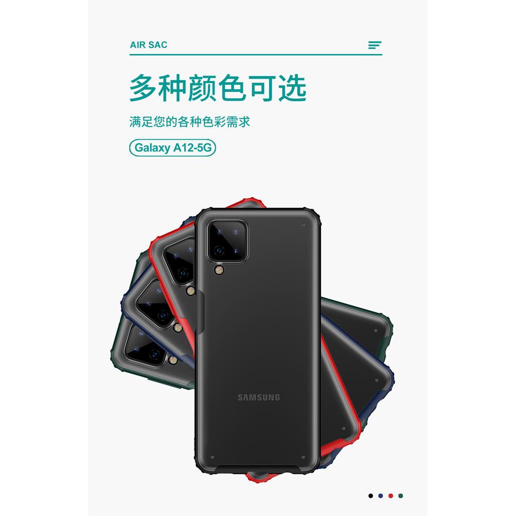 SAMSUNG M12 A12 SOFT CASE FROSTED TRITONE SERIES ORIGINAL