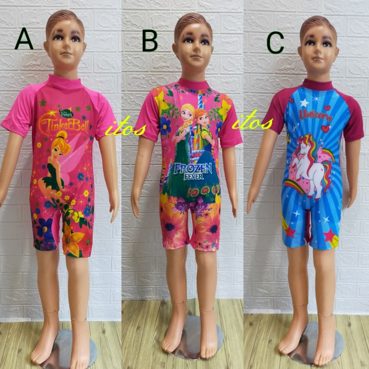 Baju Renang Anak TK SD Cewek Cantik tergantung berat badan size ukuran M L XL
