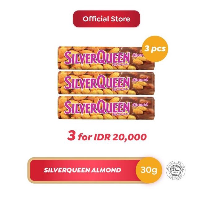 

Silverqueen Almond 30 g - 3 pcs