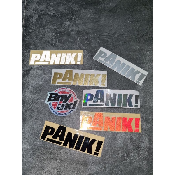 STICKER STIKER PANIK CUTTING