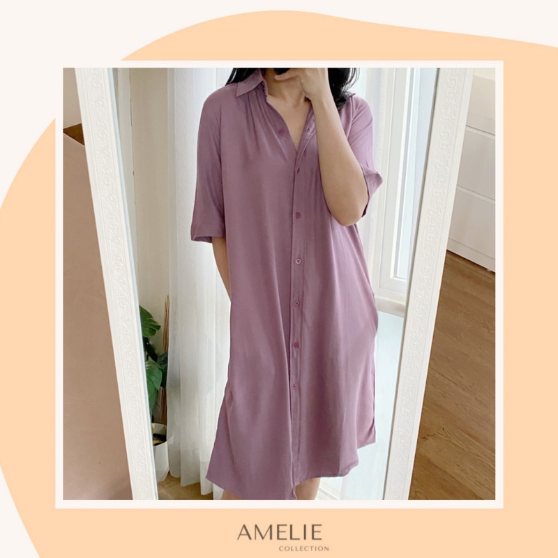 AMELIE BASIC SHIRTDRESS