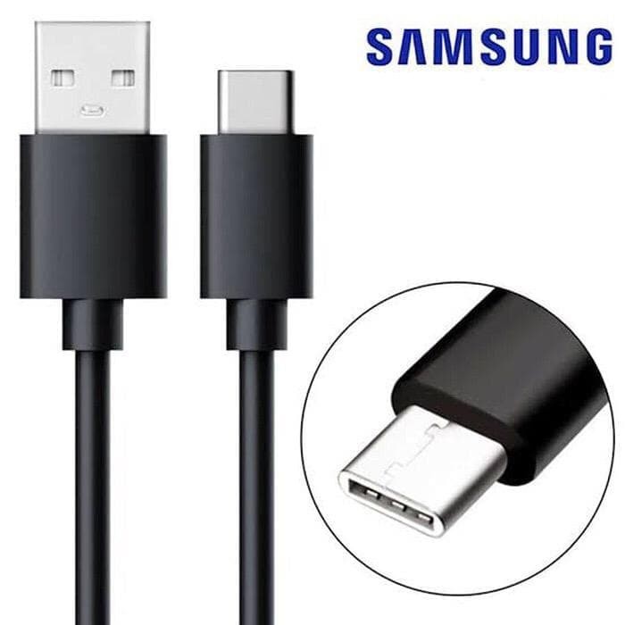 Casan Kabel Data Samsung Type C Original fast charging-HITAM