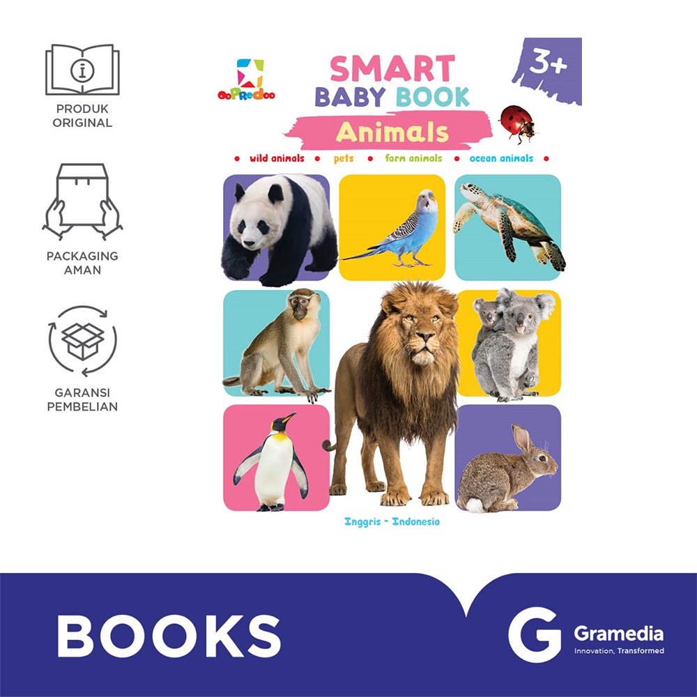 Opredo Smart Baby Book - Animals