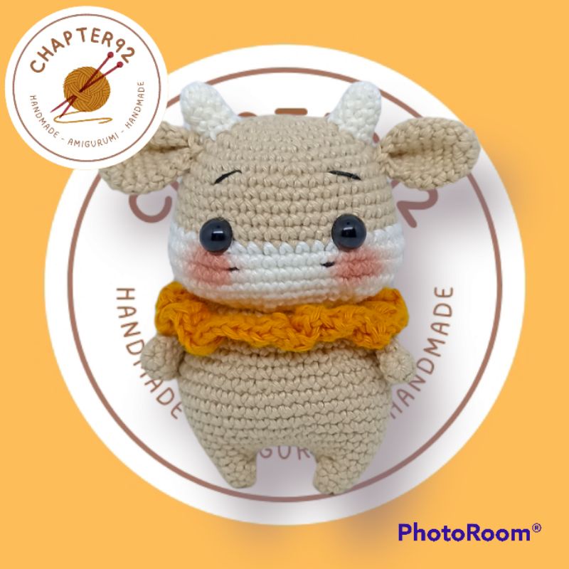 Amigurumi / Boneka rajut (Shio : Sapi / Cow)