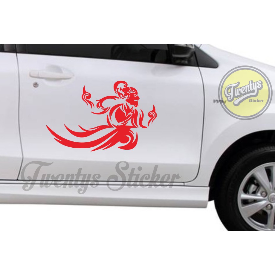 Wayang PO Haryanto stiker pintu mobil