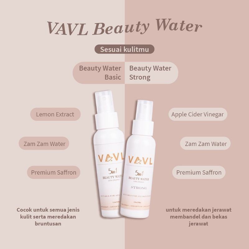 VAVL BEAUTY WATER &amp; BEAUTY STRONG BY VIGHTNE BPOM ORIGINAL BY VIRGINY VIVALENTINE