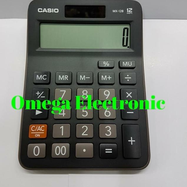 

☋ Casio MZ 12S - Kalkulator Meja - Hitam ♗