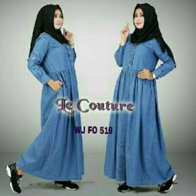 Obral Gamis Denim Le Couture F 519