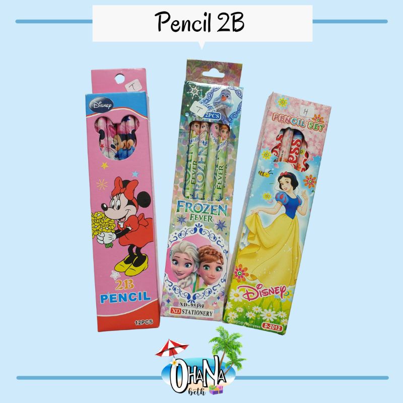 

OHANABETH - PENSIL ANAK 2B ISI 12 PC KARAKTER
