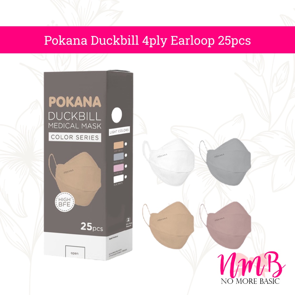 Pokana Masker Duckbill 4ply Earloop 25pcs