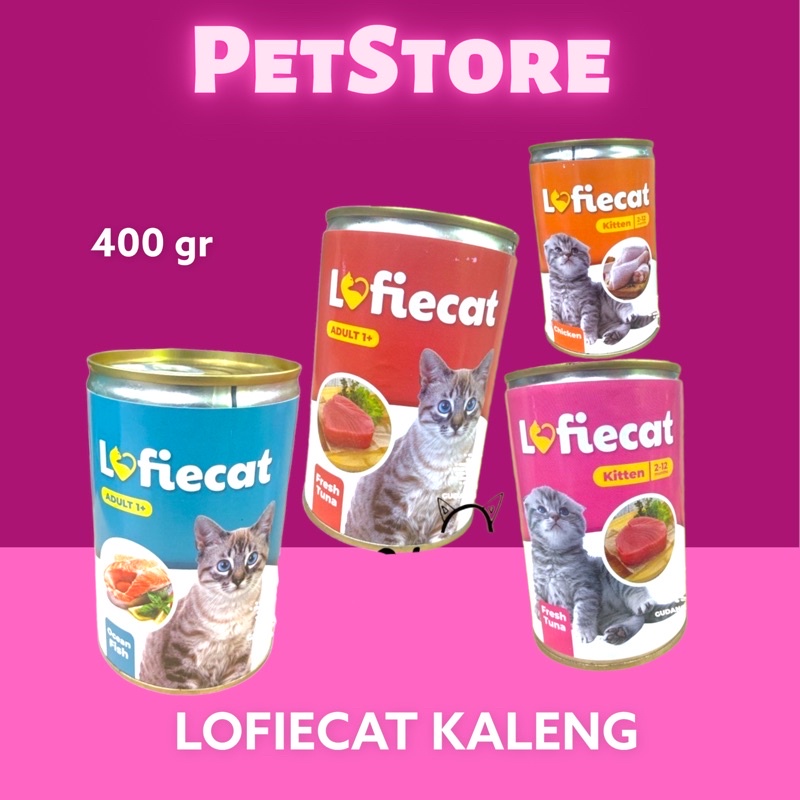 LOFIECAT TABUNG 400gr Makanan Kucing Kaleng Basah