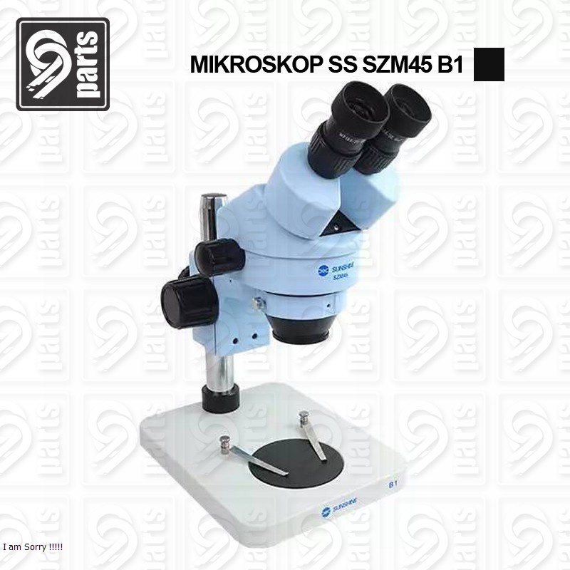 Teropong Mikroskop Ori Sunshine SZM45-B1 Lampu LED -Binocular Stereo Zoo