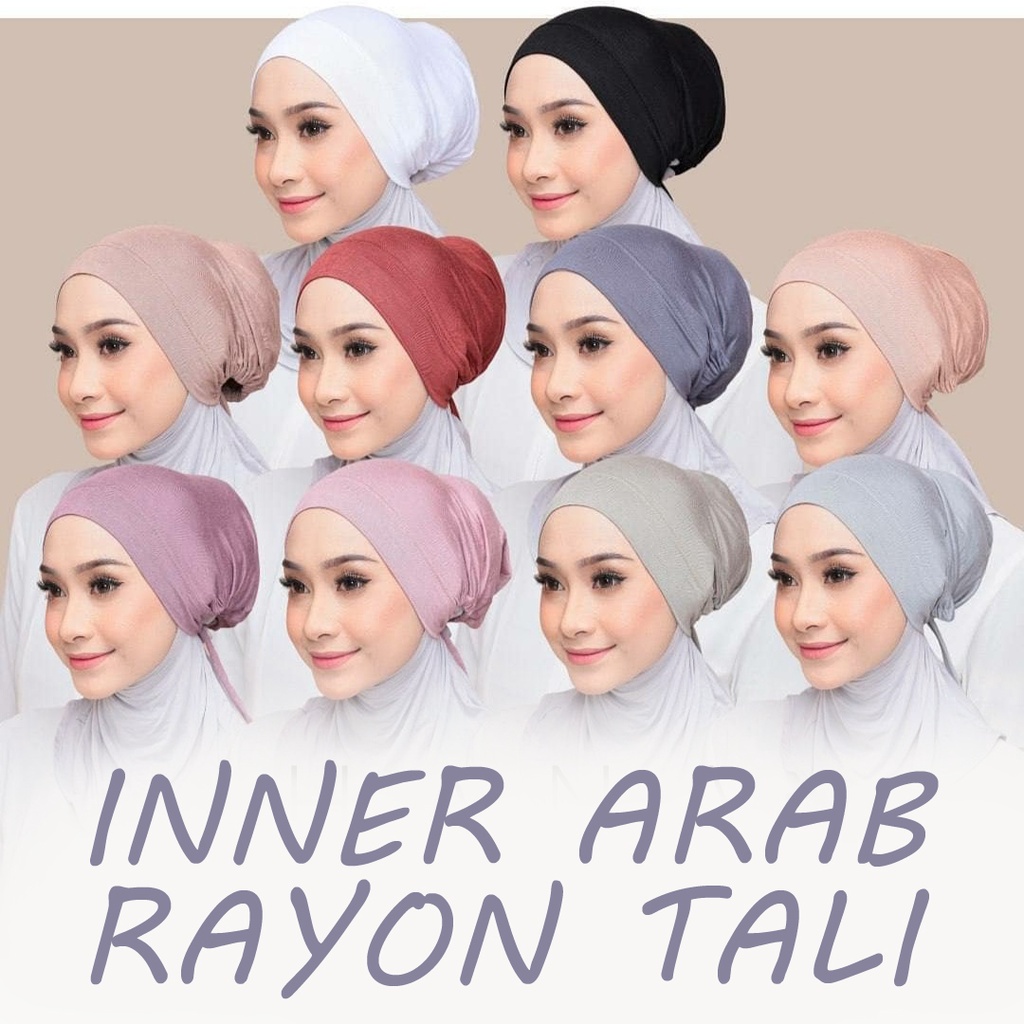 Inner Hijab Ciput Arab Tali Rayon Premium