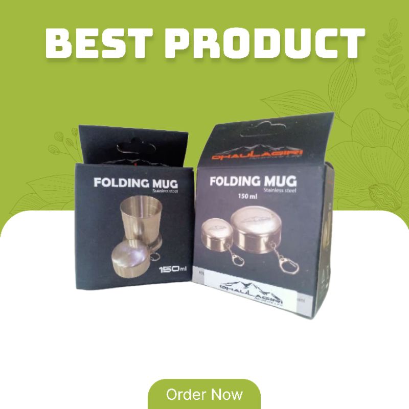 folding mug / mug air minum / mug camping / mug lipat / mug stainless steel