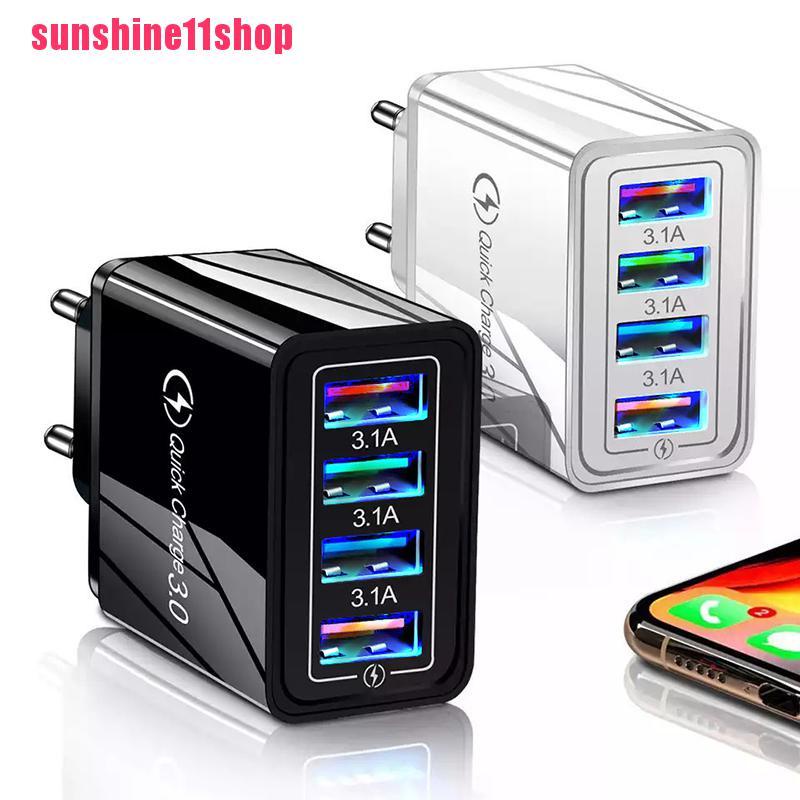 Adapter Power Charger Dinding 4 Port USB 3.0 QC