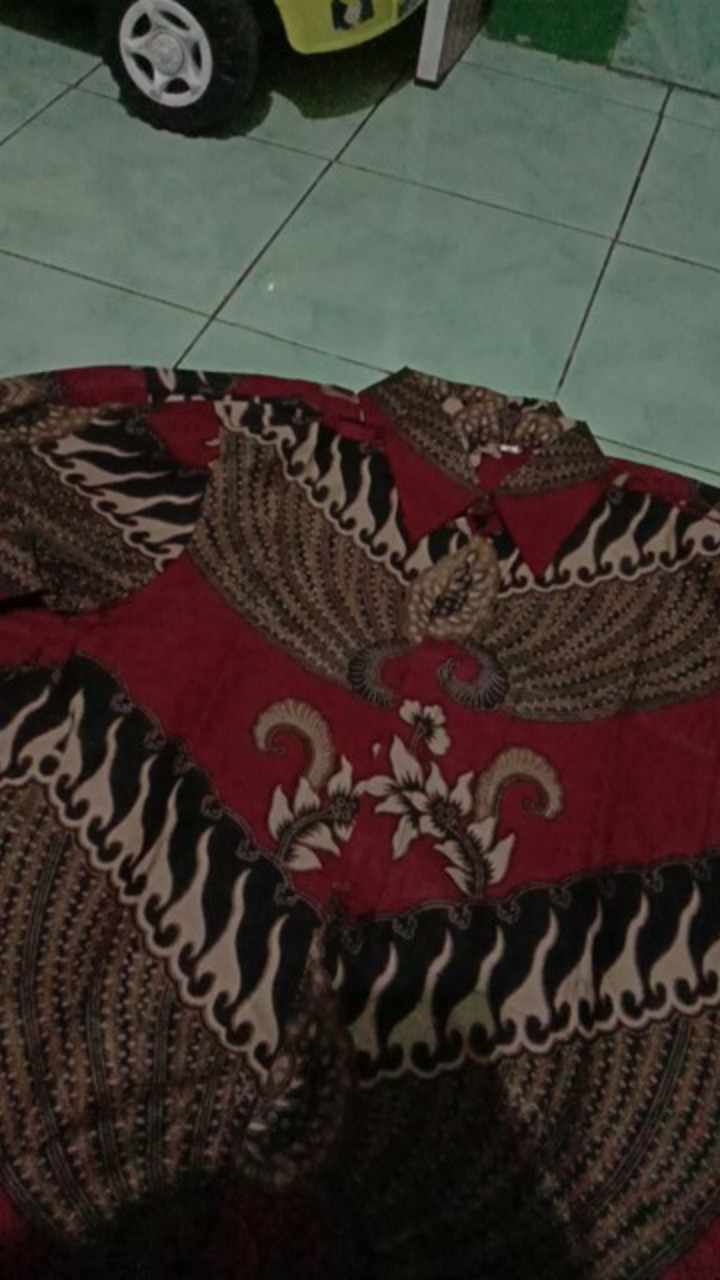 Kemeja Batik Jumbo Pria Lengan Panjang M L Xl Xxl Atasan Kemeja Batik Kondangan Pria Lengan Panjang