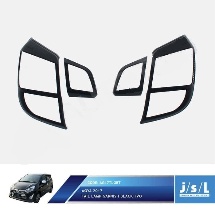 Garnish Lampu Belakang New AGYA 2017 Blacktivo