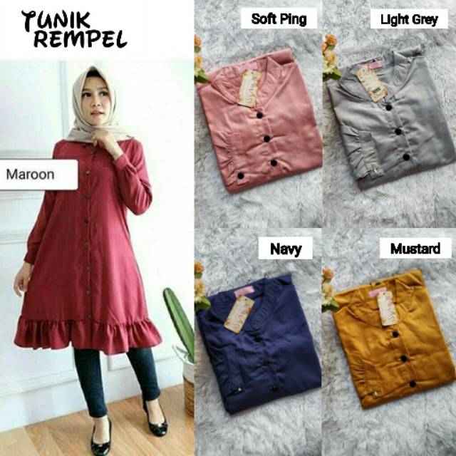 TUNIK KATUN TERMURAH / TUNIK TOYOBO / TUNIK REMPEL