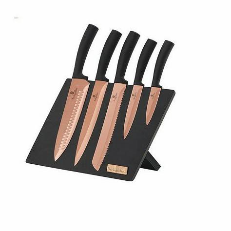 

PISAU SET ISI 6 WITH MAGNETIC STAND KNIFE SET ROSE GOLD BERLINGER TERLARIS6543