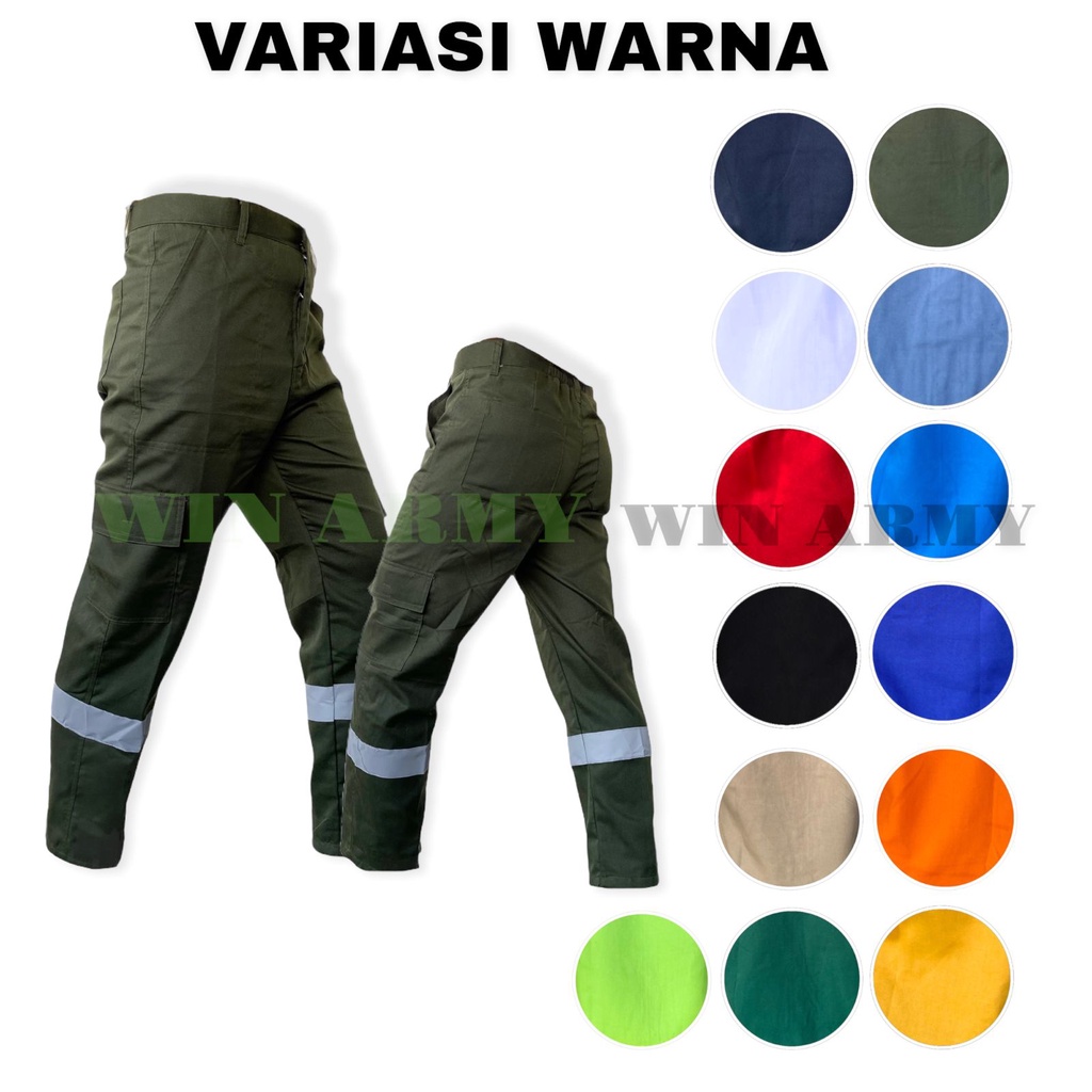 JUMBO Wearpack Bawahan Jumbo / Celana Cargo Panjang Safety Jumbo / Celana kerja Jumbo / Wearpack Safety / Celana Wearpack Ukuran Besar