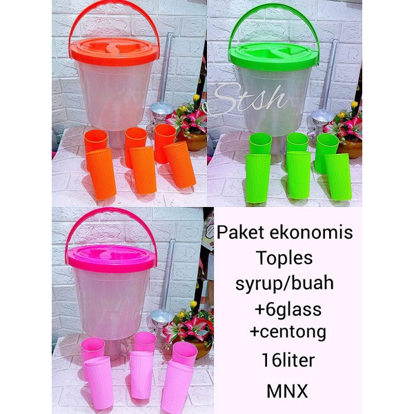 WADAH ES BUAH SET GELAS